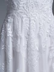 22SK005D01 All Ivory Gown With Ivory Illusion detail