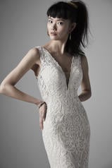 20SN187 Ivory Over Champagne Gown With Nude Illusion detail