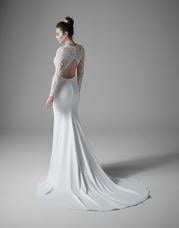 20SS317 Ivory Gown With Nude Illusion back