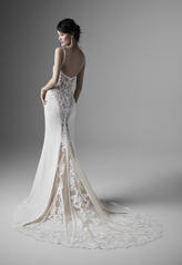 20SW267 All Ivory Gown With Ivory Illusion back