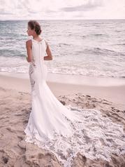 21SC431 Ivory Gown With Natural Illusion back