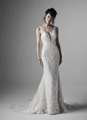 20SS245 Ivory Gown With Nude Illusion front