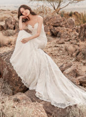 9SC881 Ivory/Silver Accent gown with Ivory Illusion other