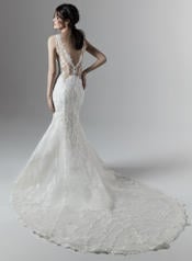 9SC814 Ivory over Light Champagne gown with Nude Illusion back
