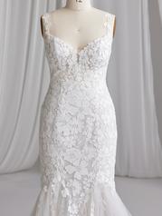 23SS712A01 All Ivory Gown With Ivory Illusion detail