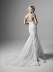 20SS241 Ivory Gown With Nude Illusion back