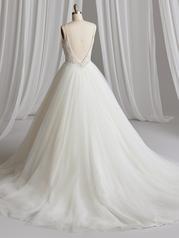 23SC655A01 Ivory Gown With Ivory Illusion back