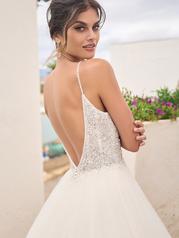 23SC655A01 Ivory Gown With Ivory Illusion detail