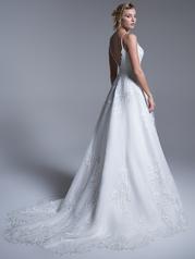 22SC991 Ivory Over Misty Mauve Gown With Ivory Illusion back