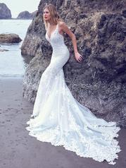 22SS576A02 Ivory Over Misty Mauve Gown With Natural Illusion detail