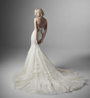 20SW203 Ivory Gown With Ivory Illusion back