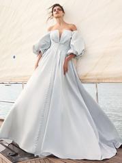 23SW717A01 French Blue Gown With Natural Illusion front