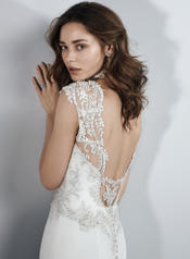 Kai By Sottero And Midgley Ivory/Pewter Accent back