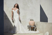 20SC252 Ivory Gown With Nude Illusion front