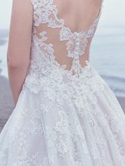 22SC581 Ivory Over Blush Gown With Natural Illusion detail