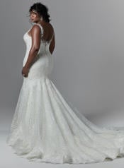 9SN866AC Ivory gown with Nude Illusion back