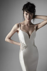Marquette-CL Ivory Gown With Ivory Illusion detail