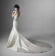 20SW239 Ivory Gown With Ivory Illusion back