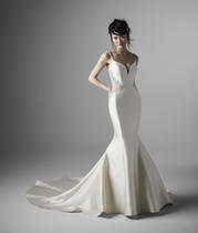Marquette-CL Ivory Gown With Ivory Illusion front