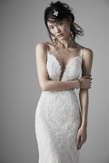 20SS221 Ivory Gown With Nude Illusion detail