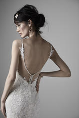 20SS221 Ivory Gown With Nude Illusion detail