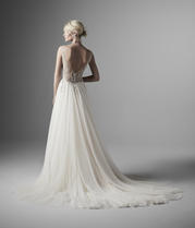 20SC259 Ivory Gown With Ivory Illusion back