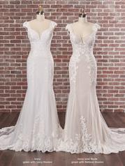 22SC556 Ivory Over Nude Gown With Natural Illusion multiple