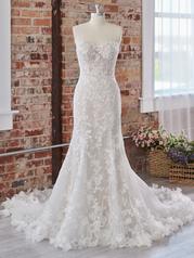 22SS529 Ivory Over Blush Gown With Natural Illusion front