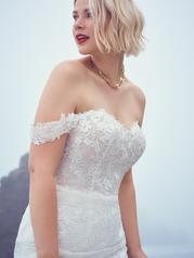 22SS529 All Ivory Gown With Ivory Illusion detail