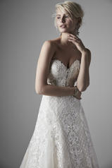 20SS265 All Ivory Gown With Ivory Illusion detail