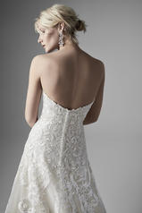20SS265 All Ivory Gown With Ivory Illusion detail
