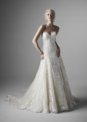 20SS265 All Ivory Gown With Ivory Illusion front