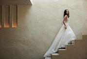 20SC262 Ivory Gown With Ivory Illusion back