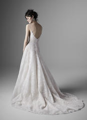 20SW192 Ivory Gown With Ivory Illusion back