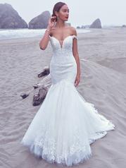 22SC580B03 Ivory Gown With Natural Illusion front