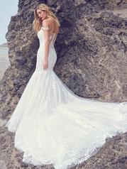 22SC580 Ivory Gown With Natural Illusion back