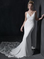 22SW993 Ivory Gown With Natural Illusion front