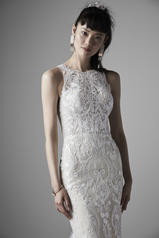 20SS254 All Ivory Gown With Ivory Illusion detail