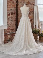 22SK509 Ivory Over Whisper Blush Gown With Ivory Illusion back