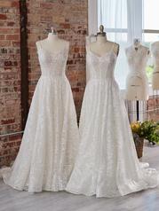 22SK509 All Ivory Gown With Ivory Illusion multiple