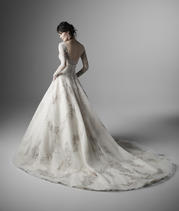 20SC235 Ivory Gown With Nude Illusion back