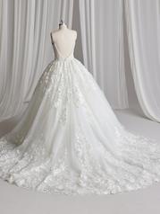 23SV609A01 All Ivory Gown With Ivory Illusion back