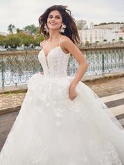 23SV609A01 All Ivory Gown With Ivory Illusion detail