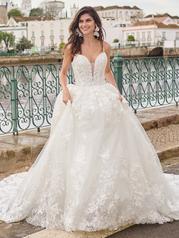 23SV609A01 All Ivory Gown With Ivory Illusion front