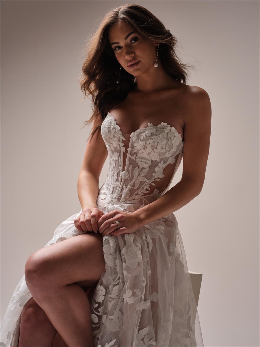 maggie sottero ombre lace dress Maggie Sottero Designs Dress 23MB606A01