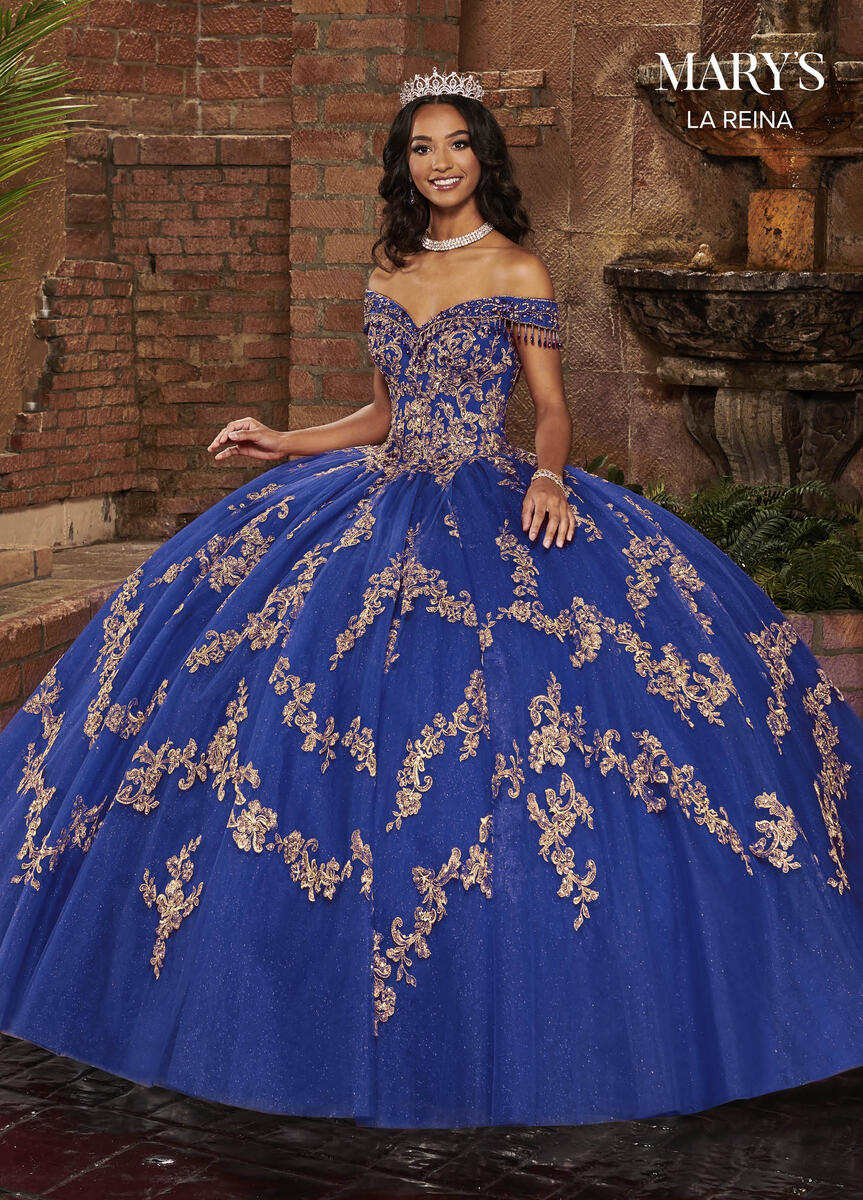 Navy Blue Beaded Crystal Quinceanera Dress Ball Gowns Formal Prom Party Dresses 