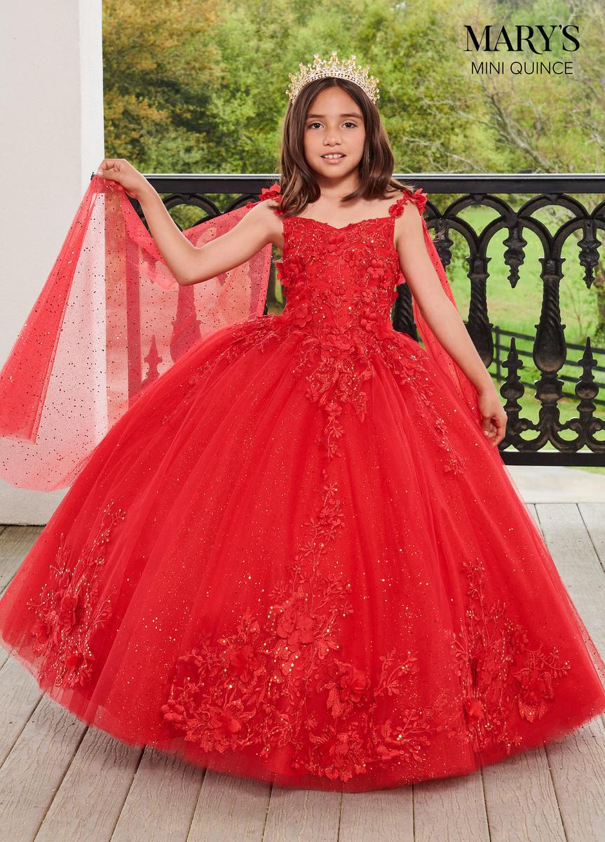 mini quinceanera dresses red Custom Mini Quince Dress Beautiful Sweetheart Floral Lace Gown Red Goldy  Applique Outfit Matching Quince Dress Train Mini Quince Ballgown