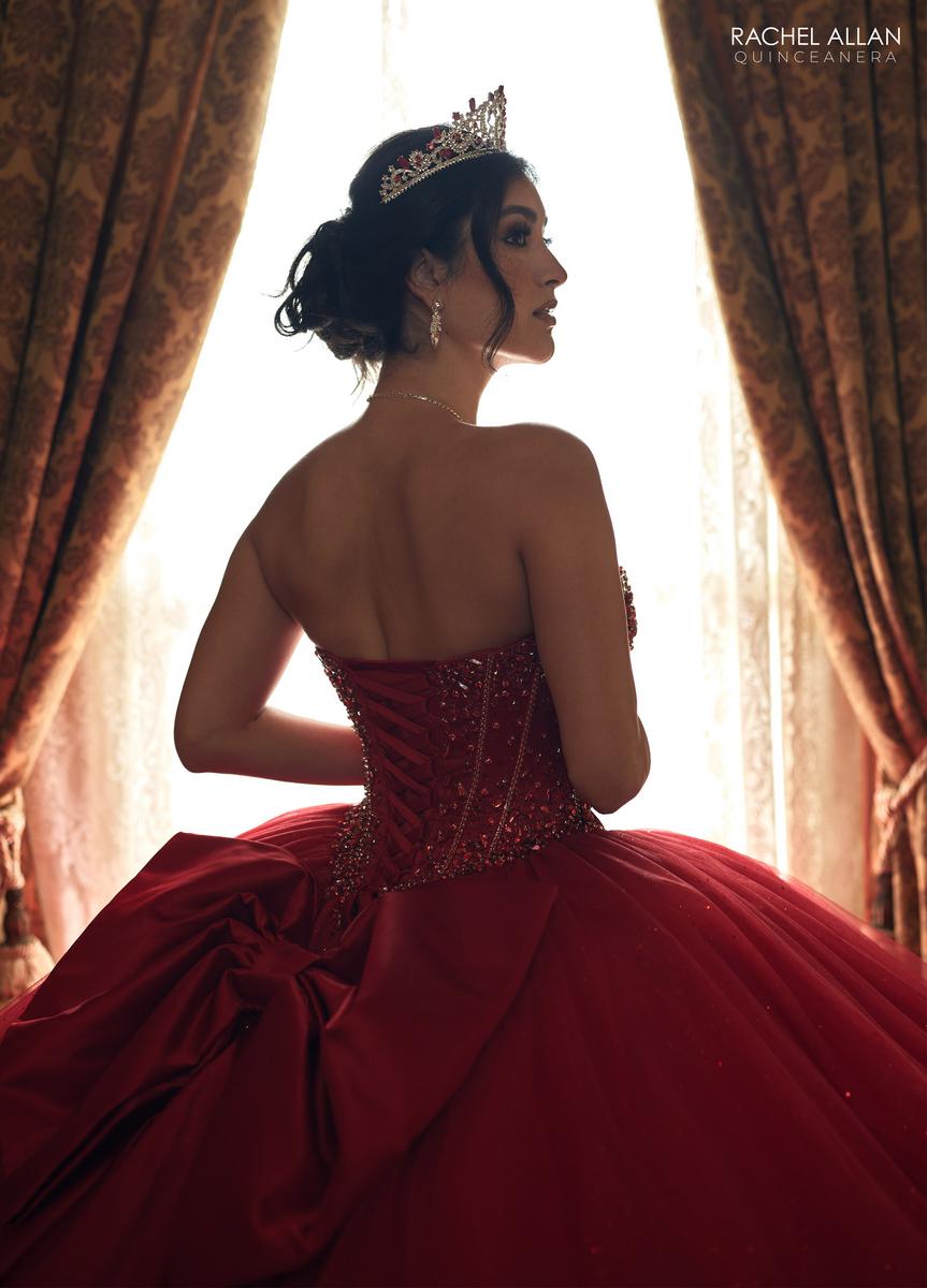 black and red quince dresses Charro Quinceanera Teddybear _cm/inchshoulder to shoulder Rachel Allan Royal Red Quinceanera