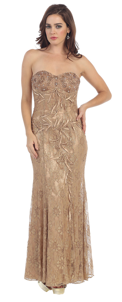 May Queen MAQ-MQ540 Blossoms Bridal & Formal Dress Store