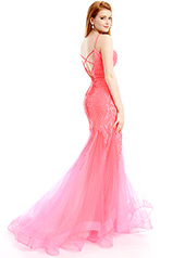 36005 Neon Coral Pink back